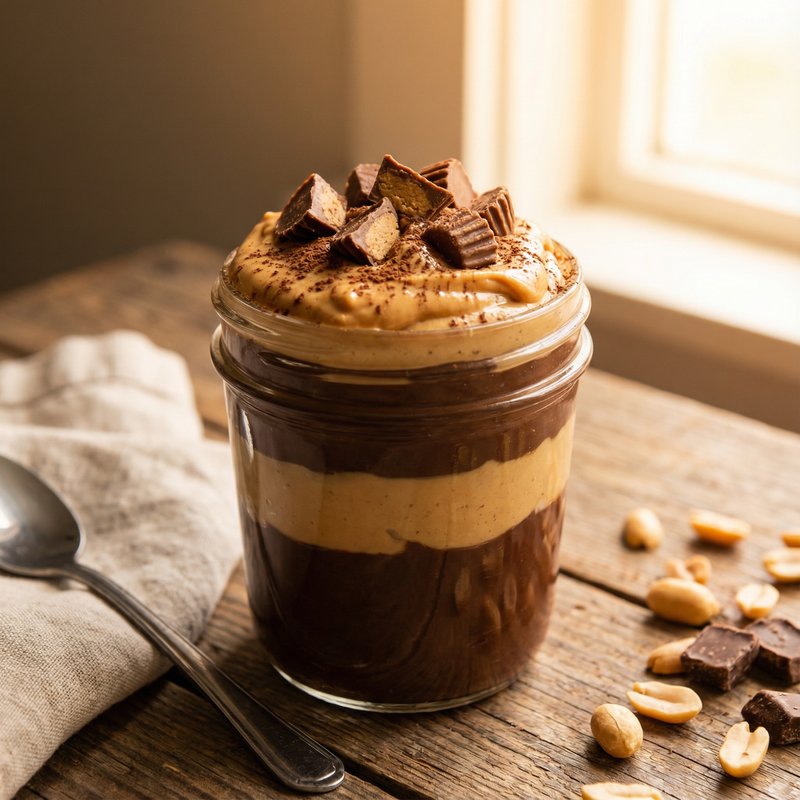 Peanut Butter Cup Protein Pudding
